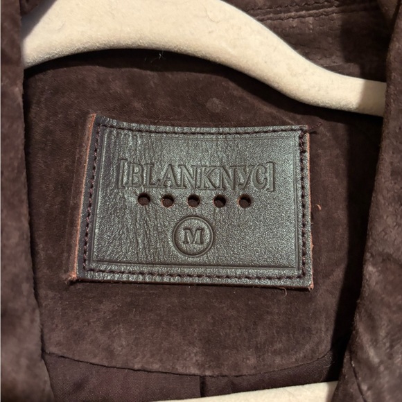 BLANK NYC Burgundy Suede Leather Biker Jacket EUC - Picture 3 of 7